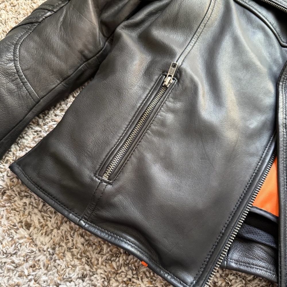 Milwaukee Leather MLM1515 Men's Classic Beltless Black Motorcycle Jacket Size M - Picture 4 of 14